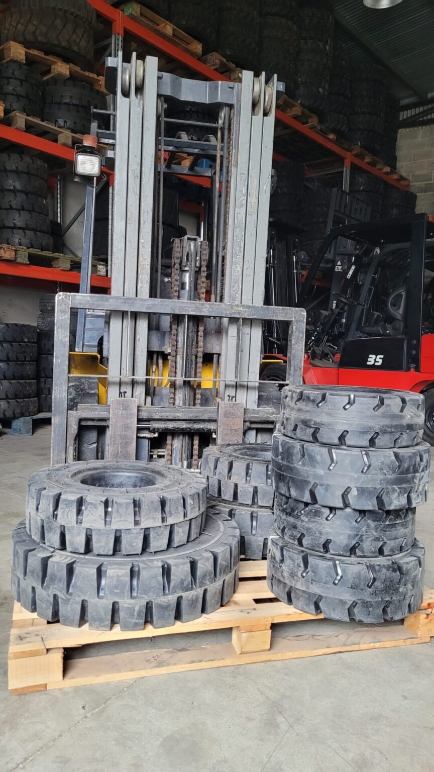 Cubiertas macizas en pallet